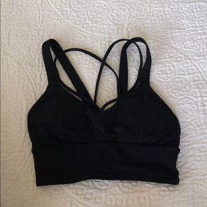 Black Lululemon sports bra